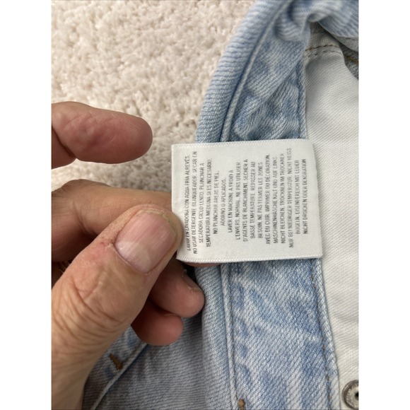 ATELIER Womens High Rise Flip over Waist Straight‎ Leg Open Knee Jeans 26x29 - Picture 11 of 14